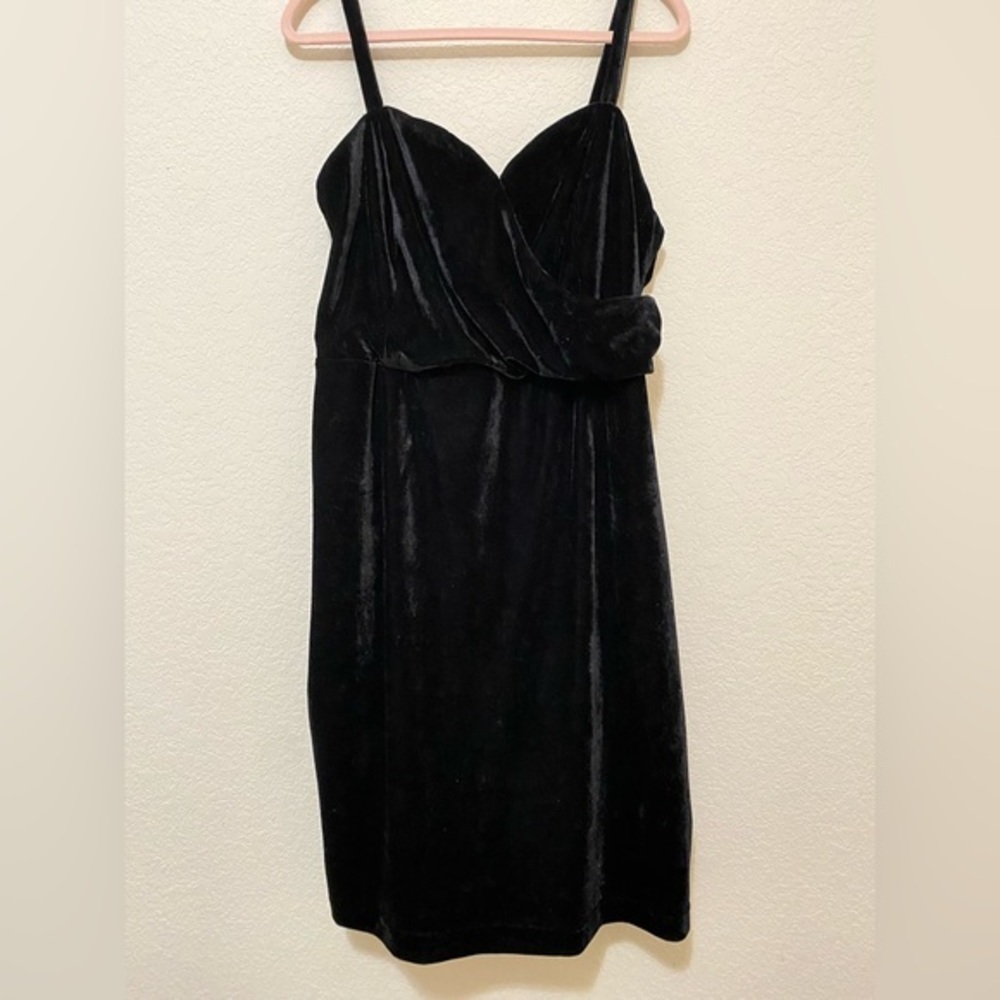 Lane Bryant Black Velvet Dress